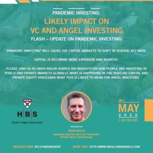 Pandemic Investing: Likely Impact on VC and Angel Investing ハーバード同窓生の「パンデミック投資」勉強会