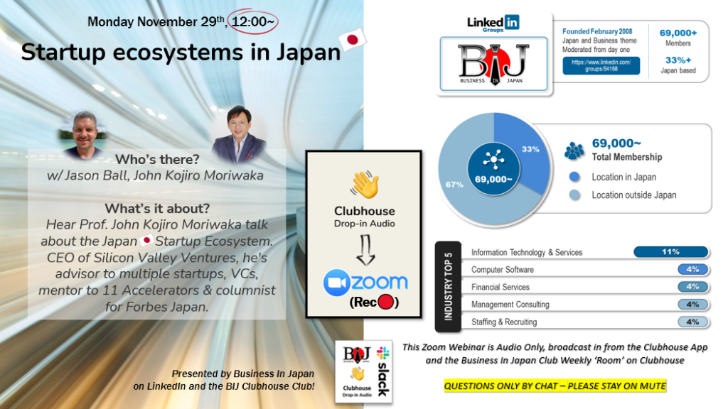 Startup ecosystems in JAPAN